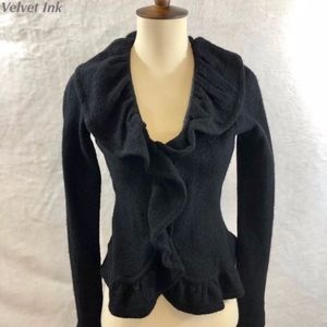 Antropologie Boiled Wool fitted Jacket/Cardigan